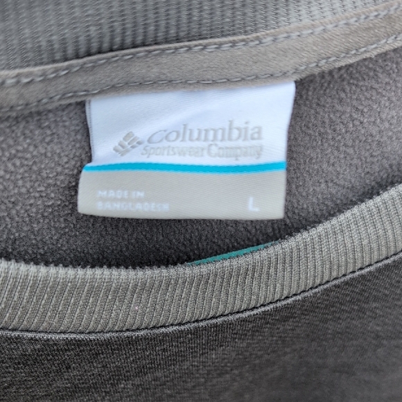 Columbia Men's Charcoal Crewneck Sweater - Picture 2 of 3